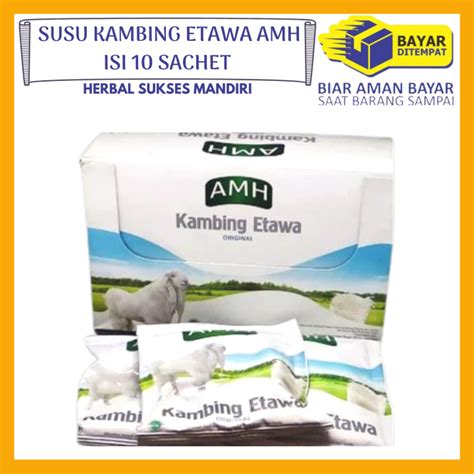 Susu Kambing Etawa Amh Asli Amh Full Cream Rasa Original Vanilla Satu