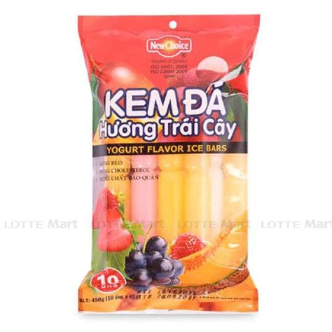 Kem Đá Hương Trái Cây 450g (Đông Lạnh Trước Khi Dùng)