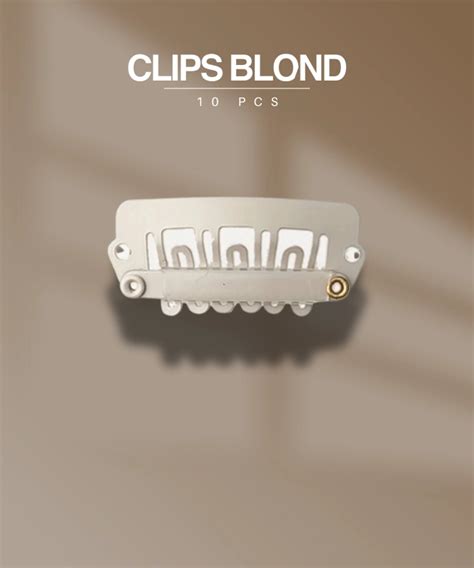 Clips Blonde 10pcs She Hairextensions