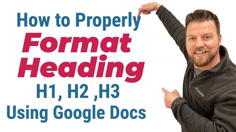 How To Properly Format Heading H1 H2 H3 Using Google Docs Seo H