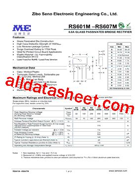 Rs M Datasheet Pdf Zibo Seno Electronic Engineering Co Ltd