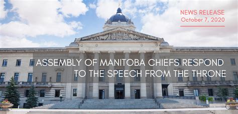 Assembly Of Manitoba Chiefs Respond To The Speech From The Throne