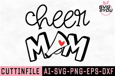 Cheer Mom Svg Cutting File Graphic By Ormcreative · Creative Fabrica