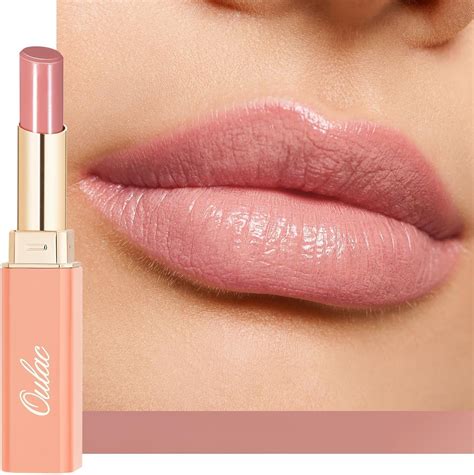 Oulac Nude Pink Lipstick Moisture Shine Lipsticks For Women Tinted Lip Balm For Dry Lips