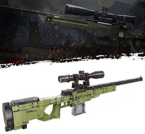 Конструктор действующая модель снайперской винтовки AWM (аналог лего ...