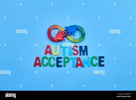 Autism acceptance month. Infinity symbol of autism. Accepting autistic ...