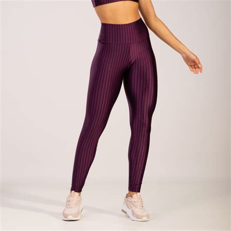 Cal A Legging Fitness New Zig Poliamida Roxo Vekyo Moda Feminina