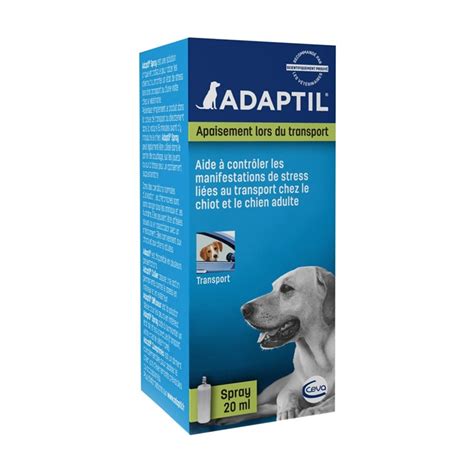 Adaptil Spray Apaisement Lors Du Transport Pour Chien Chiot 20ml Ceva