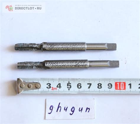 Метчик М8х1.25; Р18; Комплект №1 и №2; Удлинённый ; С усиленным ...