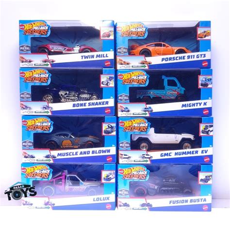 Jual Hot Wheels Pull Back Speeders Scale Metal Mattel Shopee Indonesia