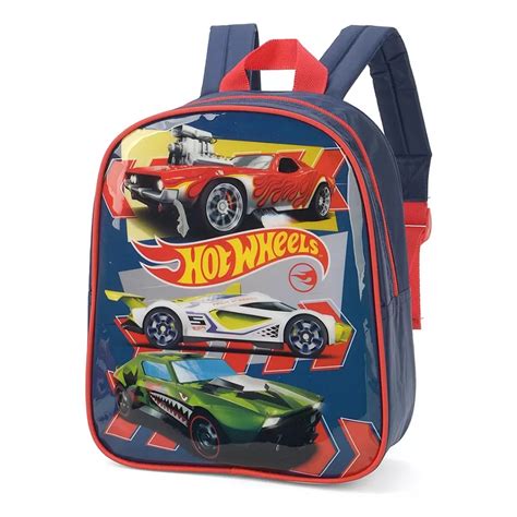 Mochila Infantil Maternal Carros Hot Wheels Escolar Pequena Menino P Shopee Brasil
