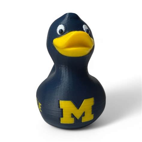Michigan Wolverines Duck – Official 3D Duck in Maize and Blue – myJeepDuck