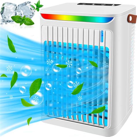 Geepas Portable Air Cooler - 4 in 1 Personal Mobile Mini Air