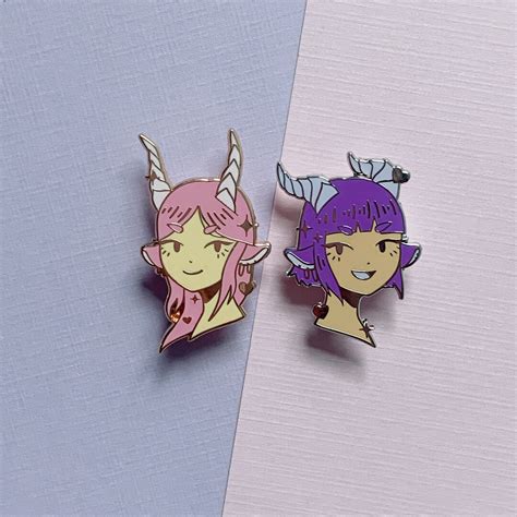 Succubus Bust Hard Enamel Pins Succubae Kawaii Anime Etsy