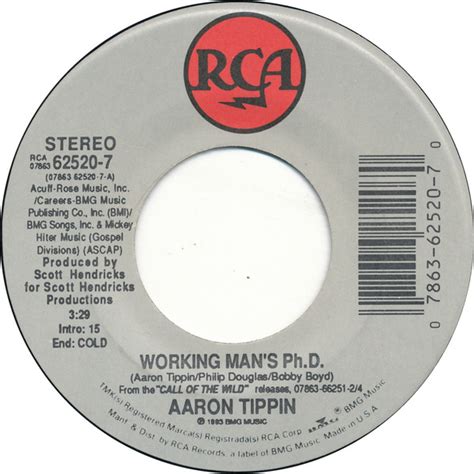 Aaron Tippin Working Mans Ph D 1993 Vinyl Discogs