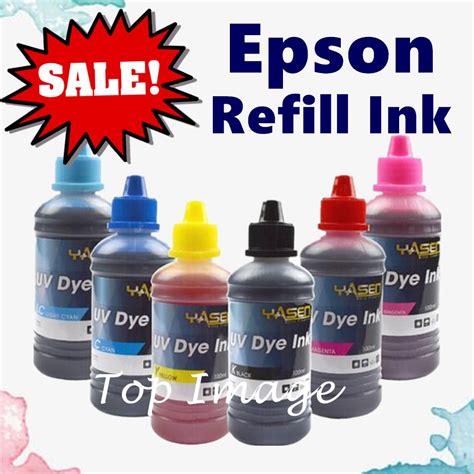 Yasen Refill Ink Premium Uv Dye Ink For Epson Eco Tank Printer Ml