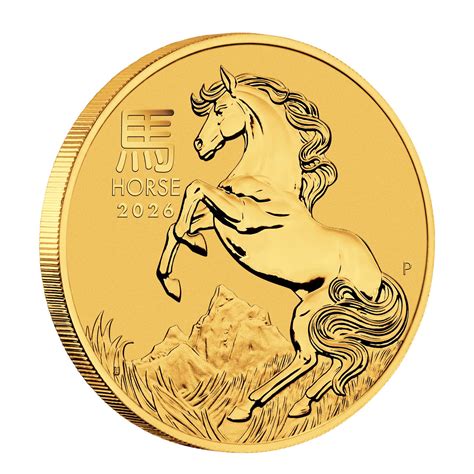 Home 2026 Perth Mint Lunar Horse Gold Coin - 1oz