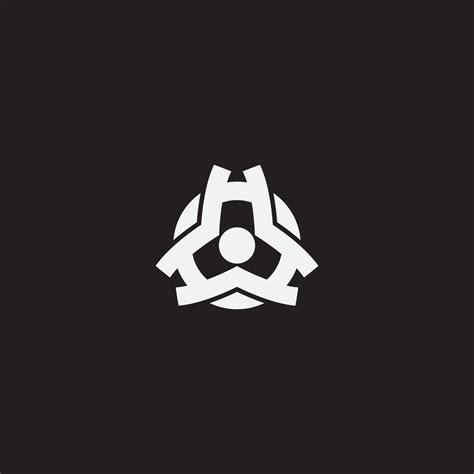 triple  monogram logo design  vector art  vecteezy