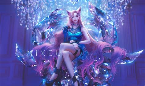 Ahri And Kda All Out Ahri League Of Legends Drawn By Nixeu Danbooru