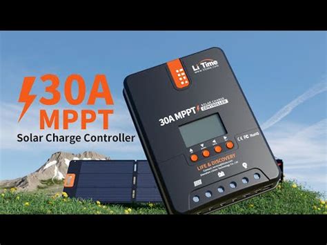 LiTime NEW RELEASE 30A MPPT 12V 24V Auto DC Input Solar Charge