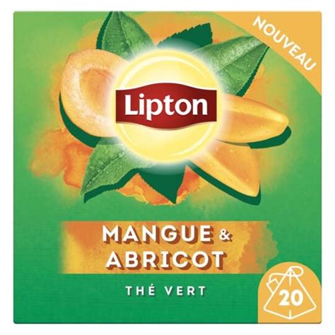 Th Vert Mangue Abricot Lipton La Boite De Sachets Prix Carrefour