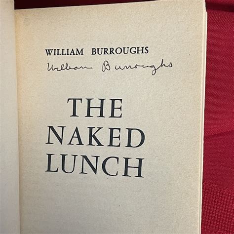 Naked Lunch By William S Burroughs Signed The Book Beat Gallery