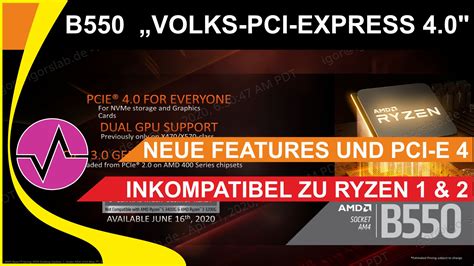 AMDs neuer B550 Chipsatz - Endlich “Volks PCIe 4.0” für die Masse aber ...