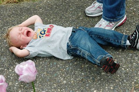 Child Throwing Temper Tantrum