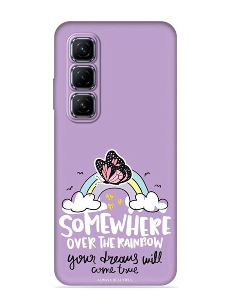 Buy Rainbow Butterfly Design Embossed Soft Silicone Case For Infinix Hot 50 5G At Rs 149 Only