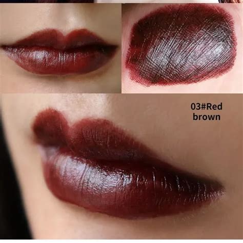 Colors Black Lipstick Moisturizer Makeup Lip Gloss Brown Nude Poison Visuais De Maquiagem