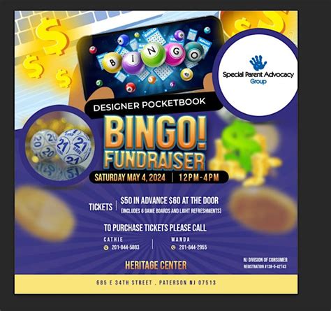 Designer Pocketbook Bingo The Heritage At Alexander Hamilton Paterson