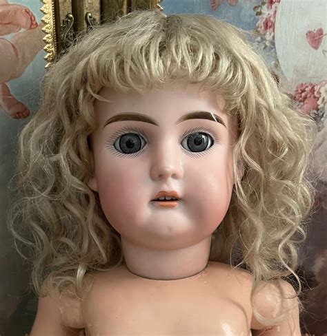 Nice Blonde Antique Mohair Doll Wig Hearts Will Play