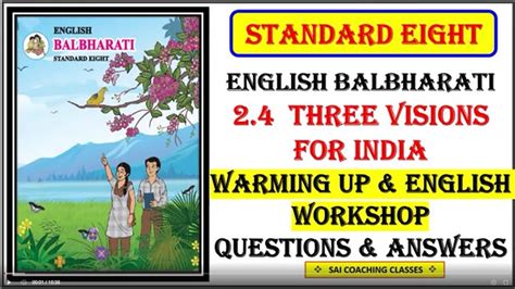 2 4 Three Visions For India Warming Up And English Workshop Answers