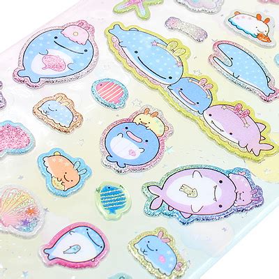 Buy San X Jinbesan Friends Seabunny Raised Glitter Sticker Sheet At