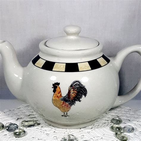 Rooster Teapot Etsy