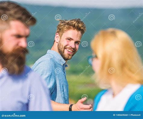 Man With Beard Jealous Aggressive Because Girlfriend Interested In