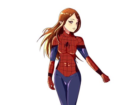 Girl Spiderman Sticker Sci Illustrations Art Street