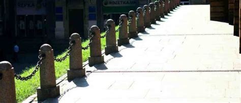 Столбы С Цепью Для Ограждения