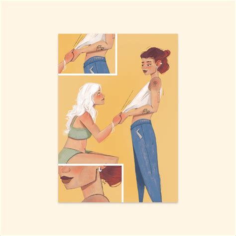Art Print Both Of Us Queer Art Lesbian Artwork Available In A A A Etsy
