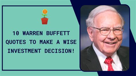 warren buffett quotes    wise investment decision