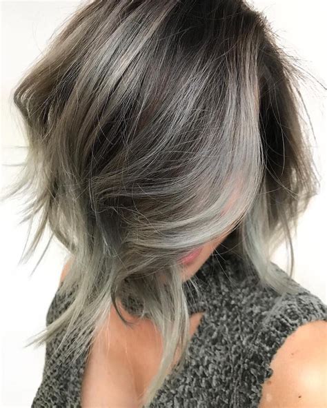 Шатуш на Седые волосы - 73 фото