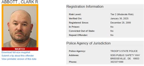 Delaware State Police S O A R Searching For Wanted Sex Offenders Tv