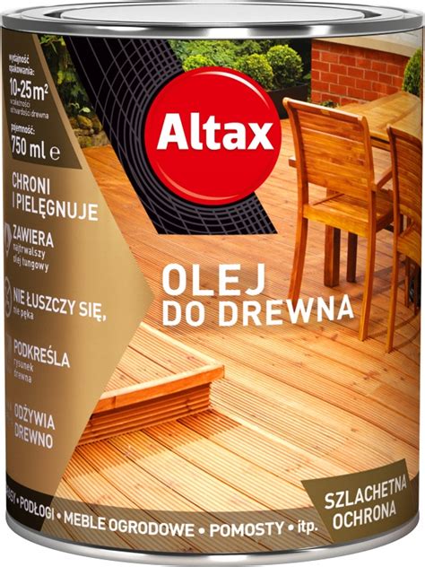 Altax olej do drewna mebli tarasów 0 75L BEZBARWNY brak Cena