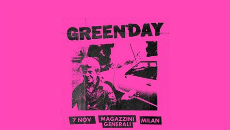 Green Day Concerto A Sorpresa A Milano Novembre