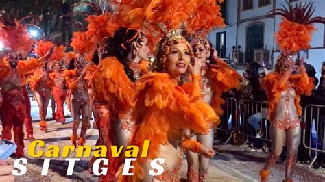 Carnaval De Sitges 2023 Parade Part 3 Rua De La Disbauxa Barcelona