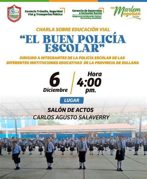 Charla Sobre Educaci N Vial Campa As Municipalidad Provincial De