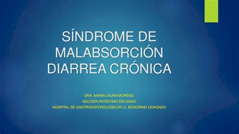 Pdf S Ndrome De Malabsorci N Diarrea Cr Nica