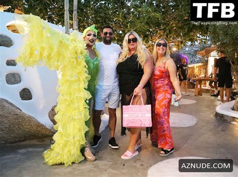 Gemma Collins Sexy Seen Flashing Her Nude Boobs At The Beach In Mykonos Aznude