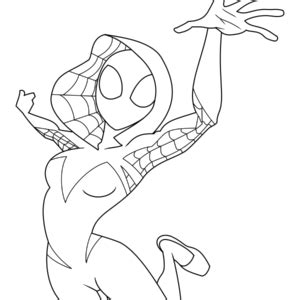 Ghost Spider Coloring Pages Printable for Free Download