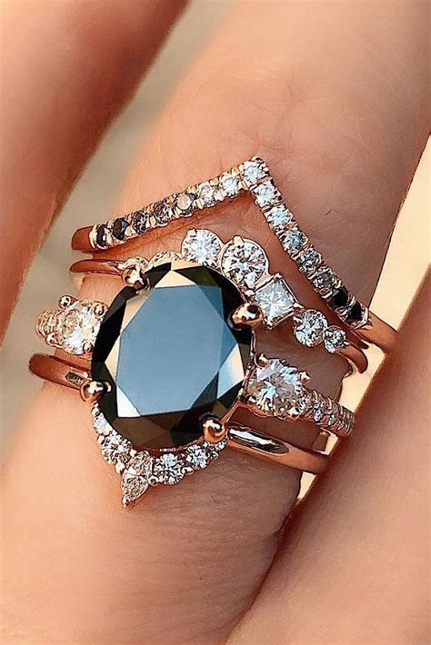 24 Unique Black Diamond Engagement Rings | Oh So Perfect Proposal